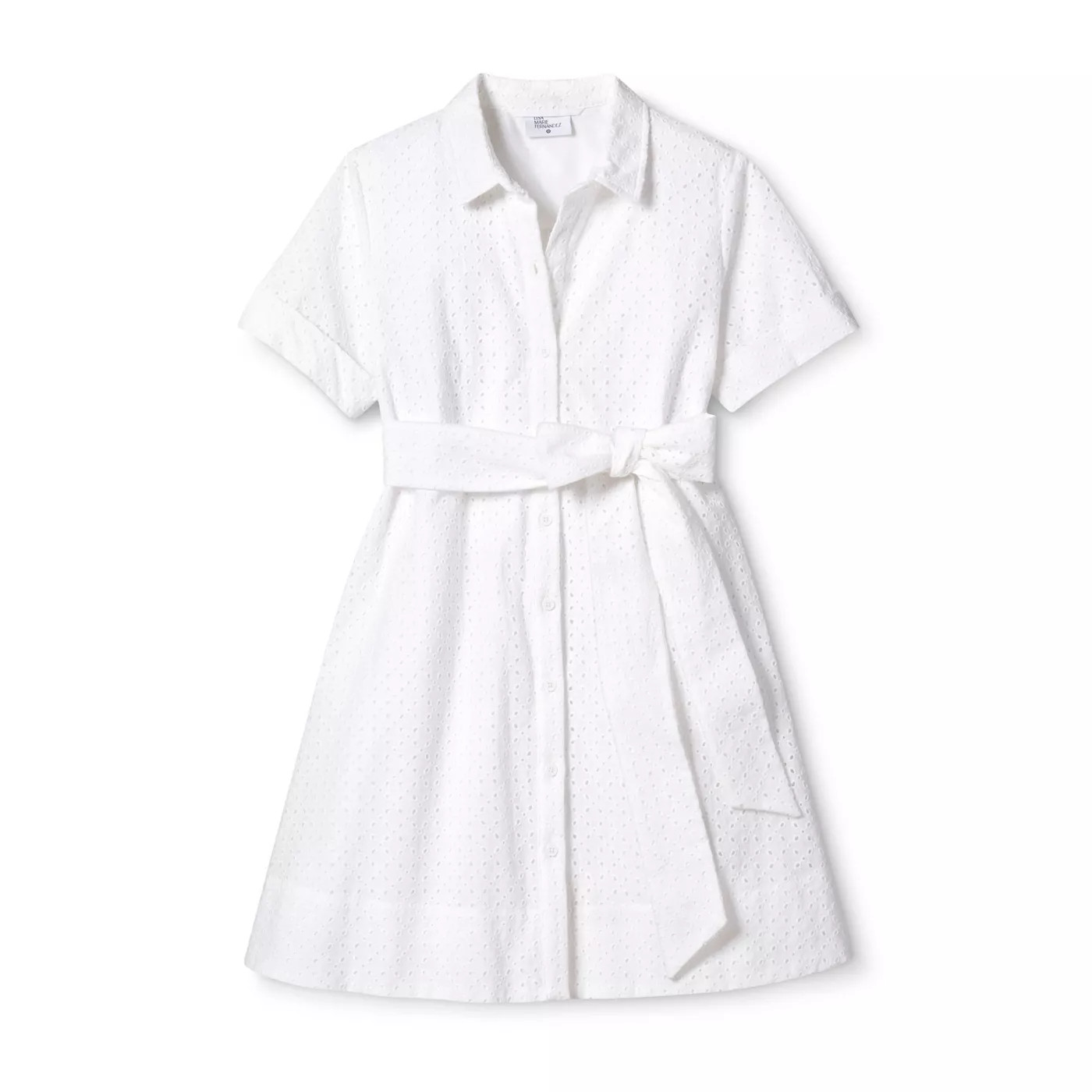 Women's Eyelet Shirtdress - Lisa Marie Fernandez for Target (Regular & Plus) White | Target