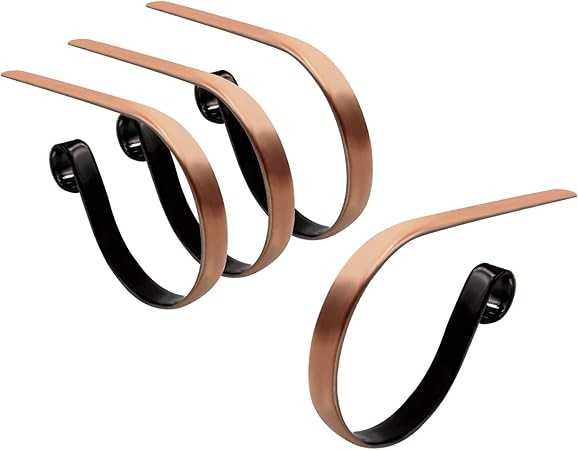 Christmas Stocking Holder for Mantle, Non-Slip Safety Stocking Hanger, Stocking Hooks for Christm... | Amazon (US)