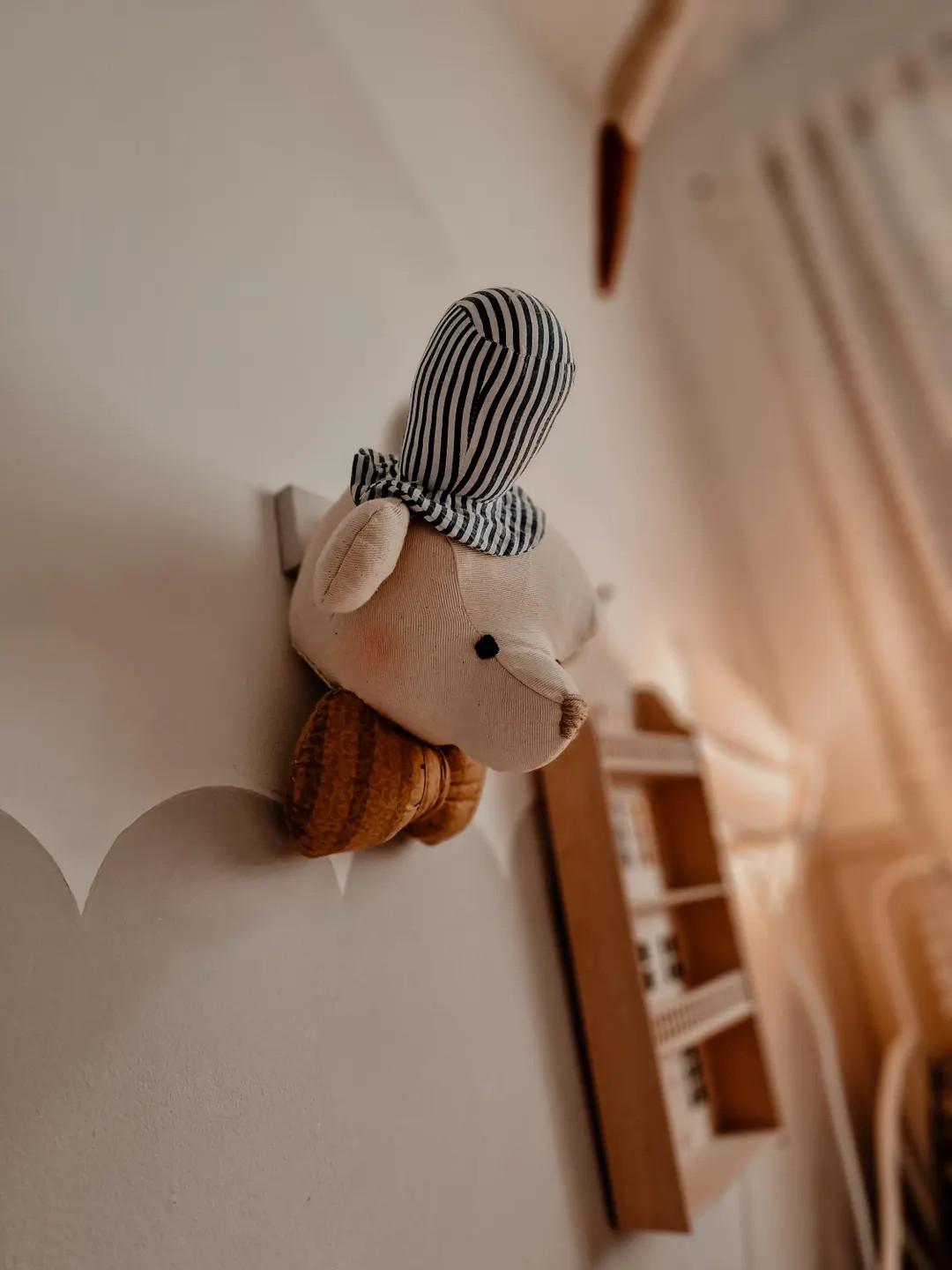 Circus Bear Head, Bear Wall Decoration, Wall Mount Stuffed Animal, Kids Teddy Bear, Plush Nursery... | Etsy (US)