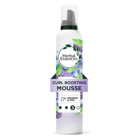 Herbal Essences Curl Boosting Mousse, All Day Hold, Frizz Control, 6.8 fl oz | Walmart (US)