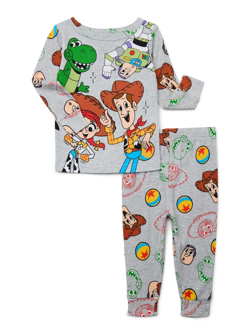 Toy Story Toddler Long Sleeve Top and Pants Pajama Set, 2-Piece, Sizes 12M-5T | Walmart (US)