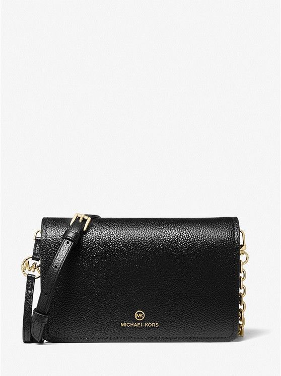 Jet Set Large Pebbled Leather Crossbody Bag | Michael Kors US