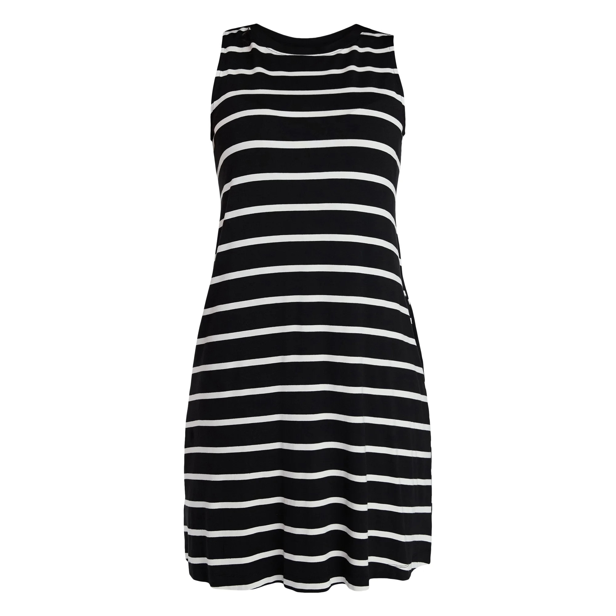 Time and Tru Women’s Sleeveless Knit Swing Dress, Sizes XS-XXXL | Walmart (US)