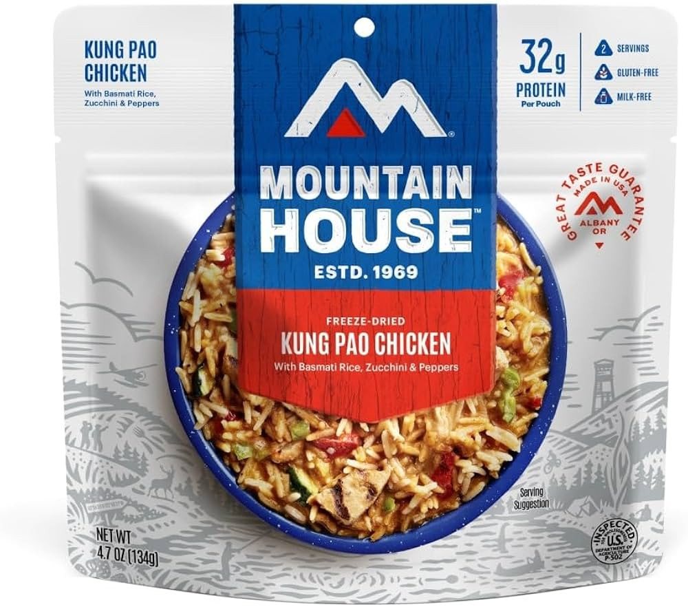 Mountain House Kung Pao Chicken | Freeze Dried Backpacking & Camping Food | 2 Servings | Gluten-F... | Amazon (US)