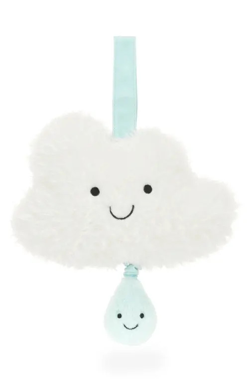 Jellycat Amusable Cloud & Raindrop Musical Pull Stuffed Animal in White at Nordstrom | Nordstrom