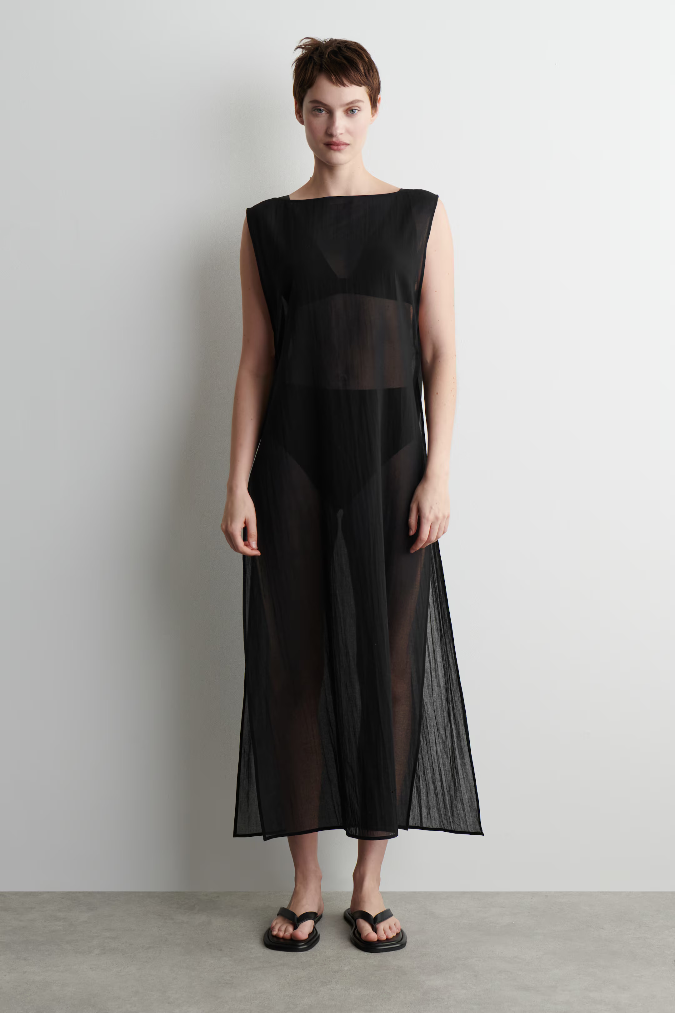 OPEN-SIDE SHEER TUNIC | H&M (UK, MY, IN, SG, PH, TW, HK)