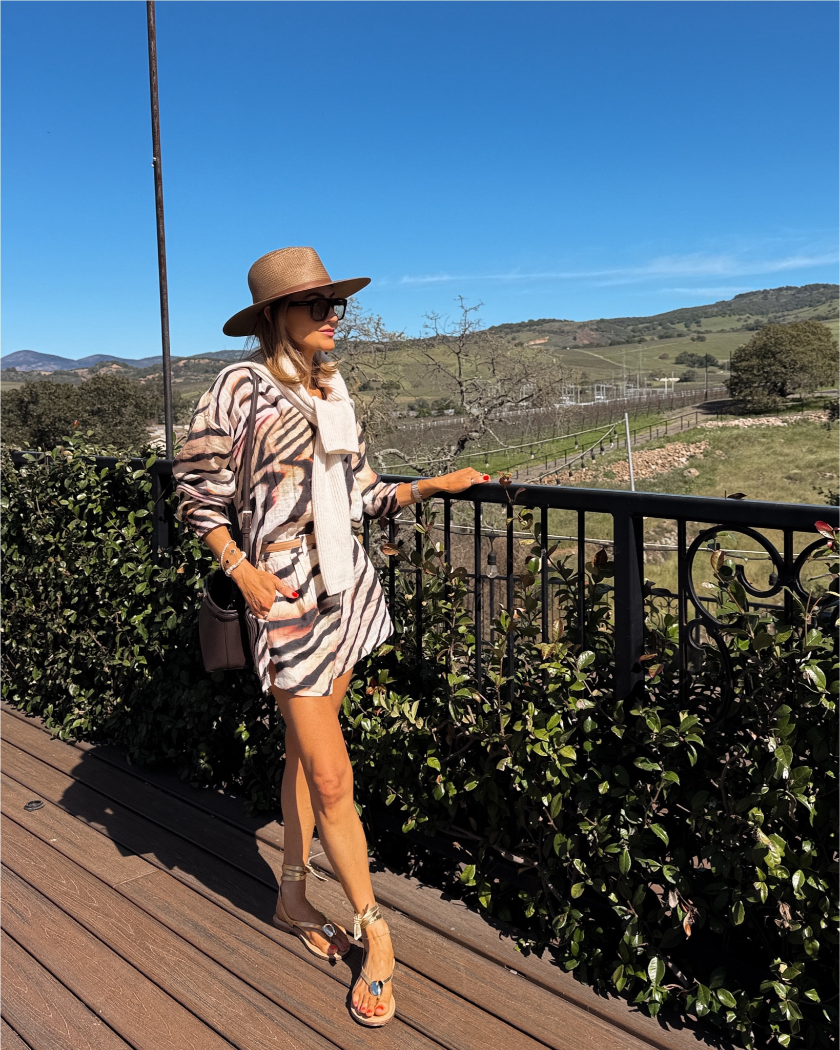 What I wore to a picnic in Napa! This line set is perfection and works for brunch or lunch dates as well as for a poolside or beach lounging as a bathing suit cover up! Fits tts! My sandals are on sale with code KARINA20 

#LTKgrwm #LTKootd #LTKSeasonal