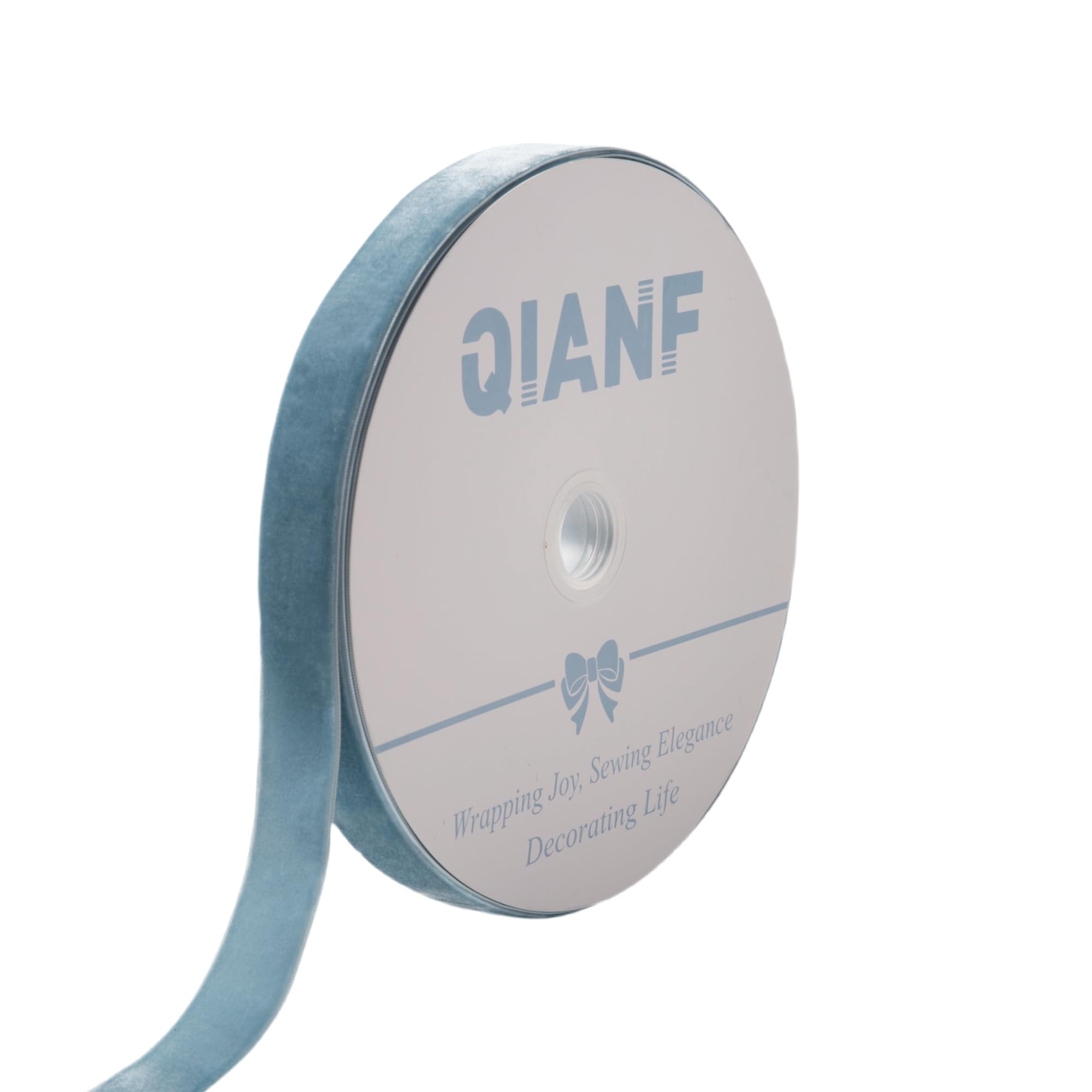 Vintage Dusty Blue Velvet Ribbon Christmas Ribbon for Gift Wrapping Crafts Christmas Tree Ornamen... | Amazon (US)