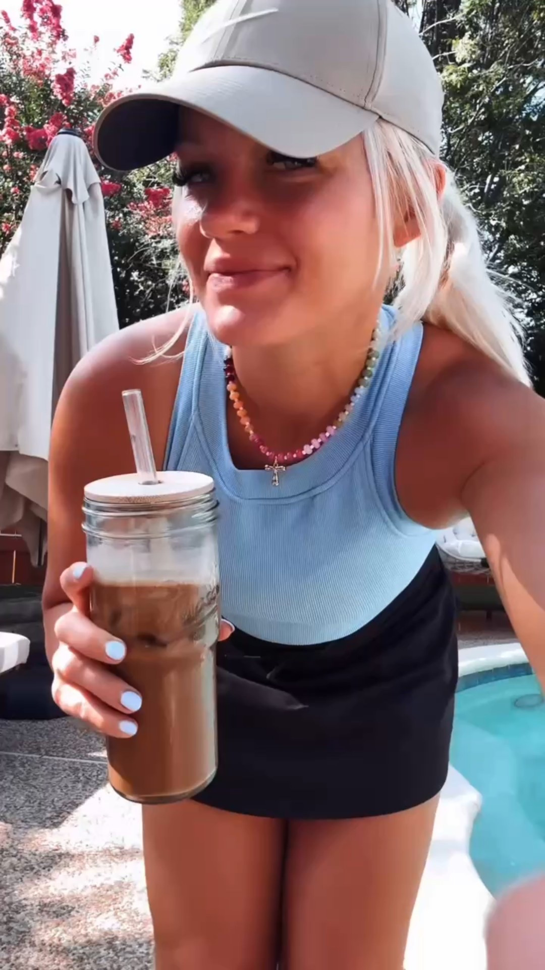 Enjoying iced coffee in the backyard is my favorite part of the morning! I love sipping from this glass container with a matching glass straw, so chic and eco-friendly. Paired with my cute initial necklace and subtle rainbow beads, these little touches always make the moment extra special.

#LTKHome #MorningRoutine #EcoFriendlyStyle #FavoriteFinds #CoffeeTime #AccessoryInspo 

 #LTKHome #LTKFindsUnder50 #LTKStyleTip