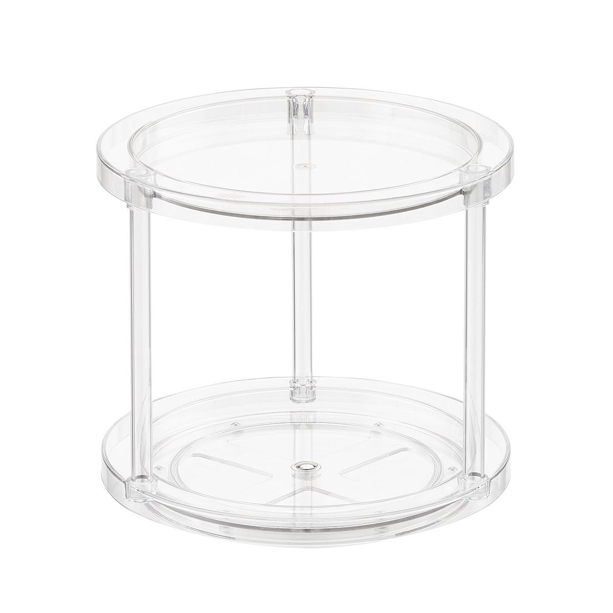 THE HOME EDIT 2-Tier Turntable Clear | The Container Store