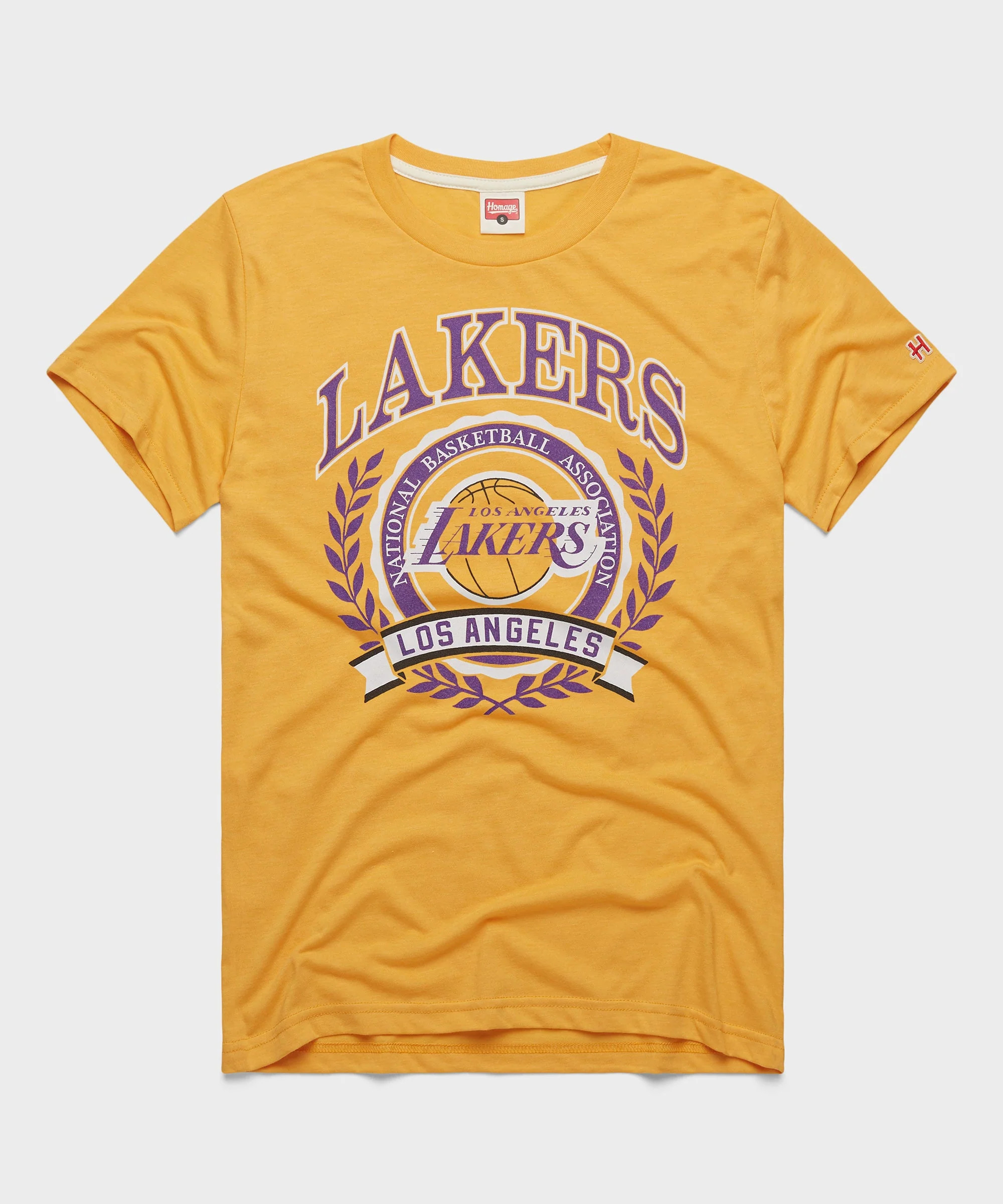 Los Angeles Lakers Crest | Men's LA Lakers T-Shirt | Homage