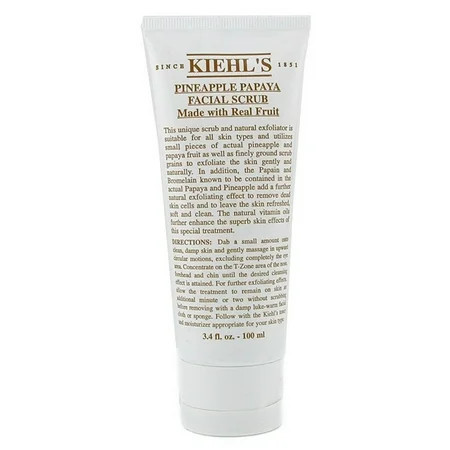 Kiehl's - Pineapple Papaya Facial Scrub With Real Fruit Extracts -100ml/3.4oz | Walmart (US)