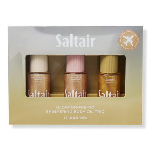 Saltair Glow-On-The-Go Shimmering Body Oil Trio - Holiday Travel Ready Set | Ulta