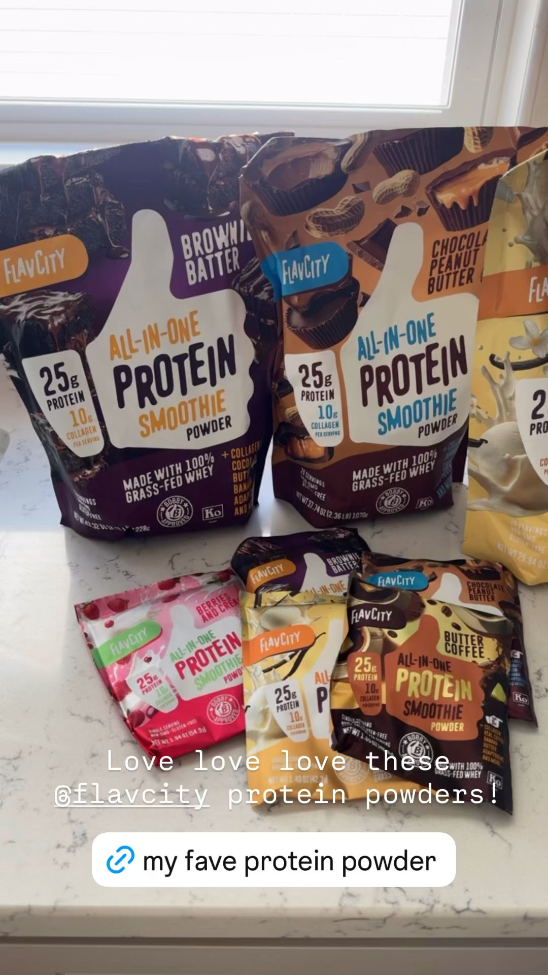 My favorite protein powder! These taste delicious and don’t upset my stomach. Win -win! 

#LTKdayinmylife #LTKActive #LTKfoodie