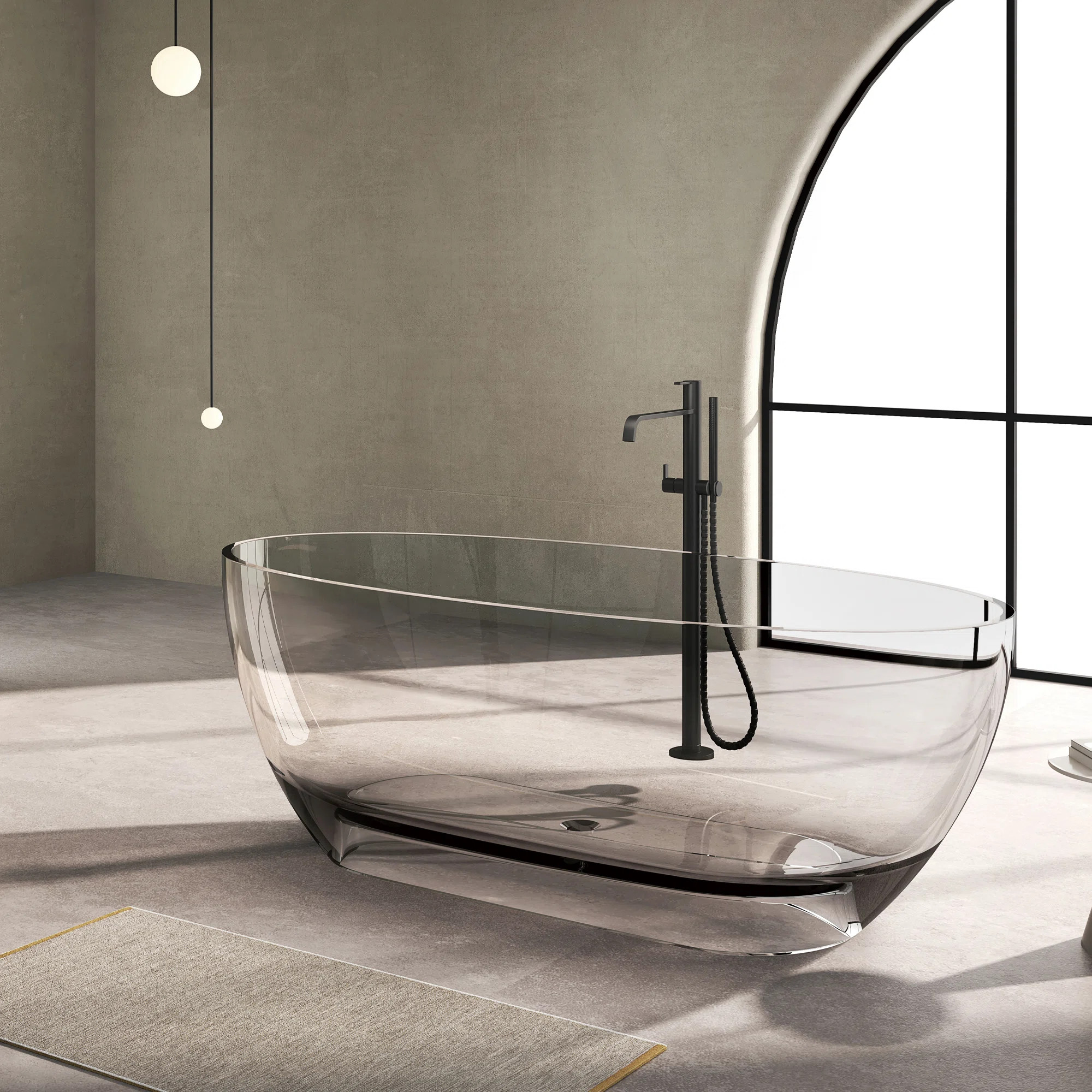 62.99 In. X 28..22 In. Acrylic Flatbottom Freestanding Soaking Bathtub With Drain MT-S-MST0803 | Wayfair North America