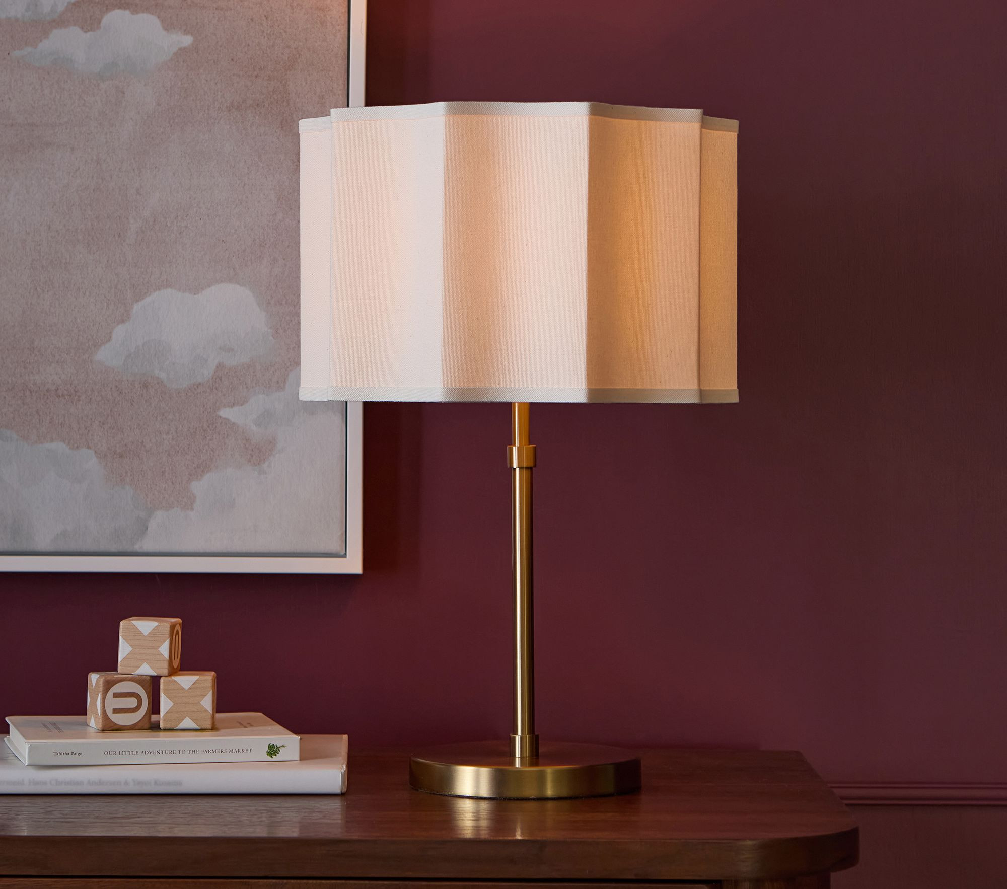Sunny Linen Table Lamp (18") | Pottery Barn Kids