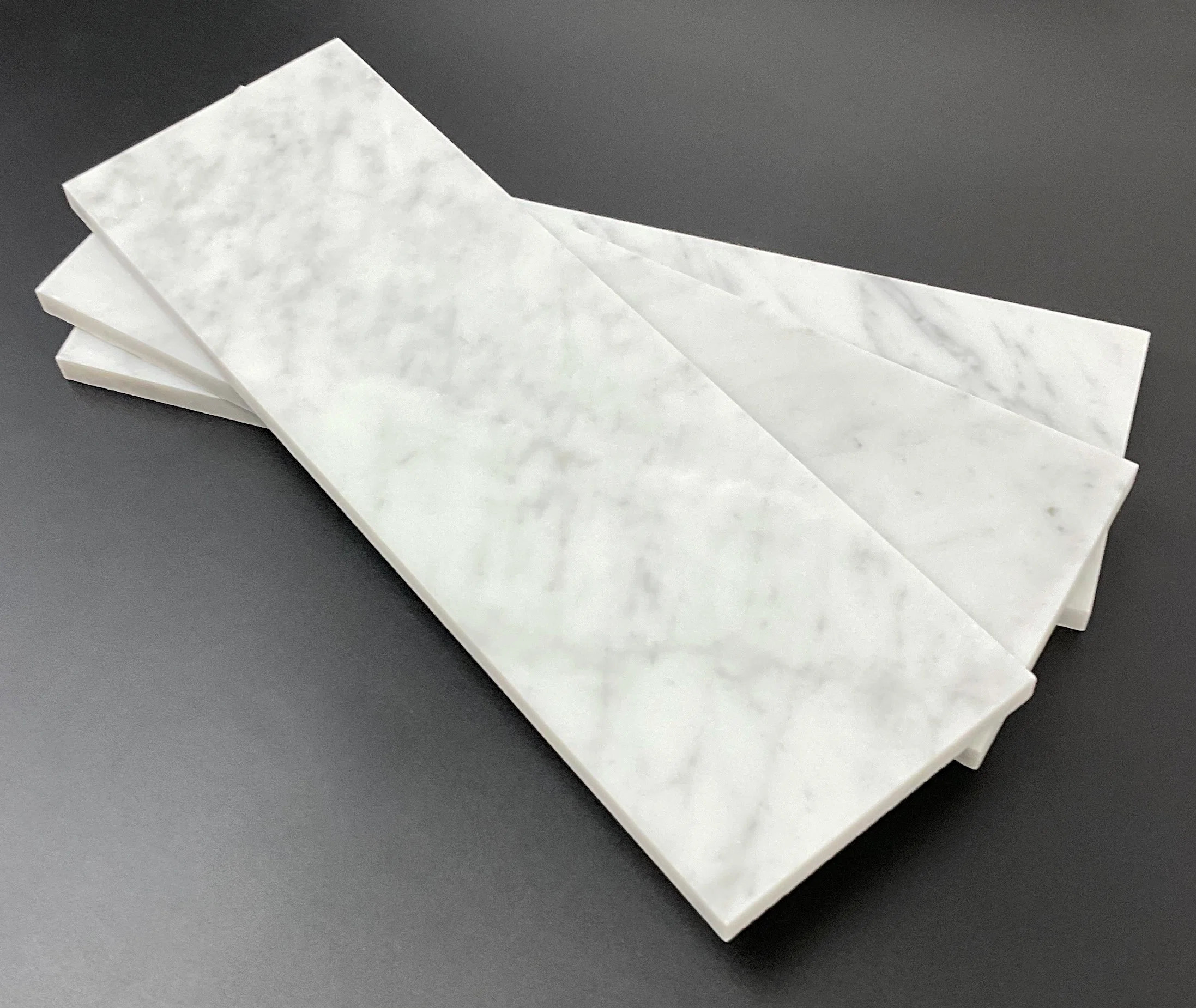 4" x 12" White Carrara Marble Subway Wall & Floor Tile | Wayfair North America