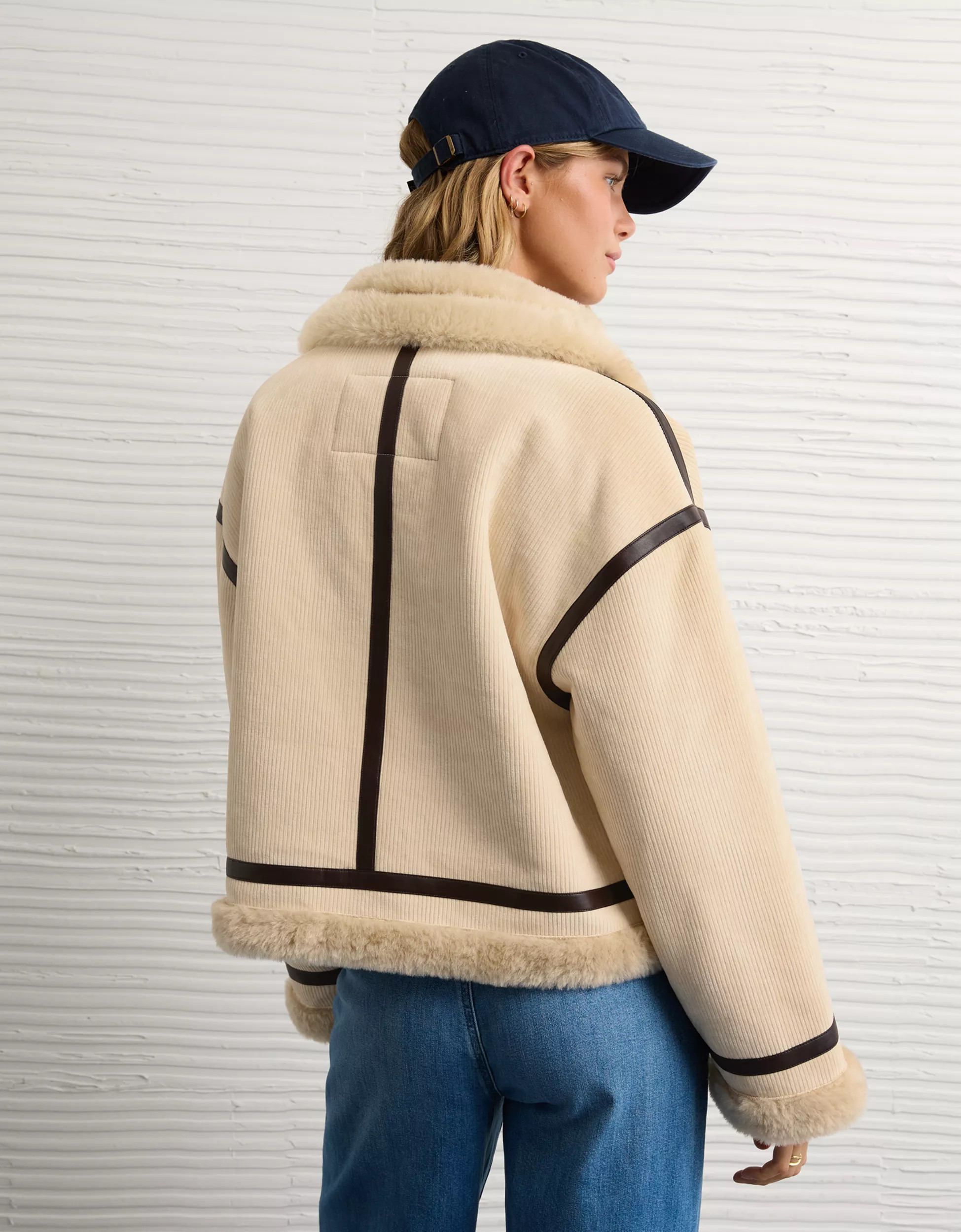 AE Cropped Corduroy Bomber Jacket | American Eagle Outfitters (US & CA)