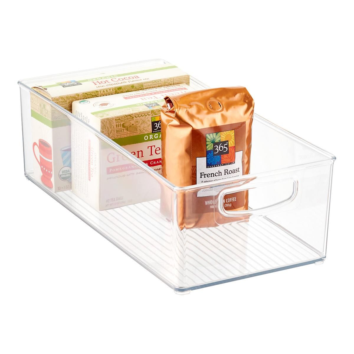 iDESIGN Linus Medium Deep Drawer Bin Clear | The Container Store