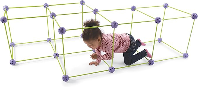 Crazy Forts! 69 Piece Buildable Indoor/Outdoor Play Fort Playset, DIY, Build Your Own, STEAM toy ... | Amazon (US)