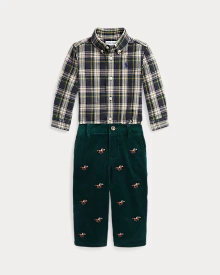 Plaid Oxford Shirt&Corduroy Trouser Set | Ralph Lauren (UK)