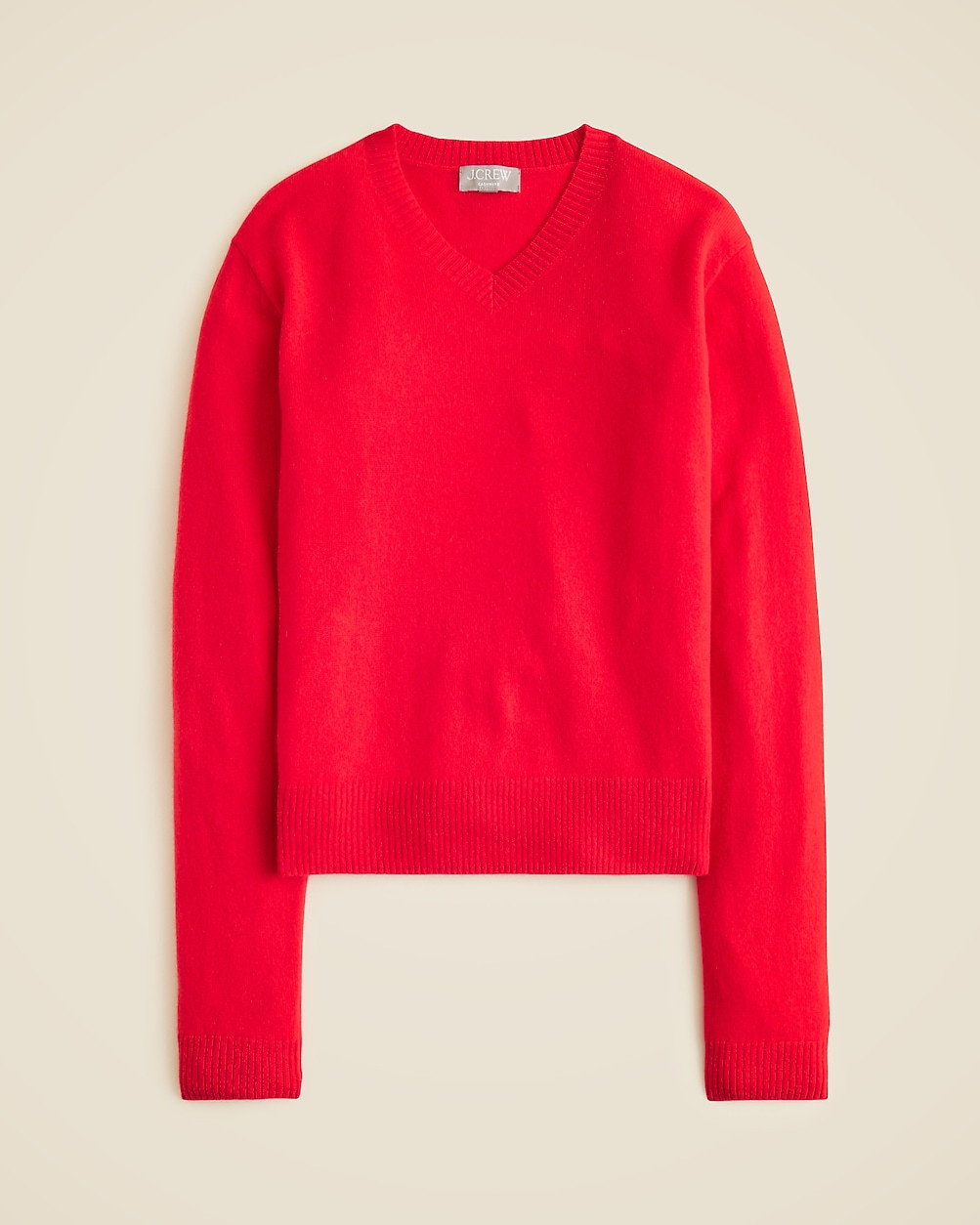 Cashmere high V-neck sweater | J. Crew US