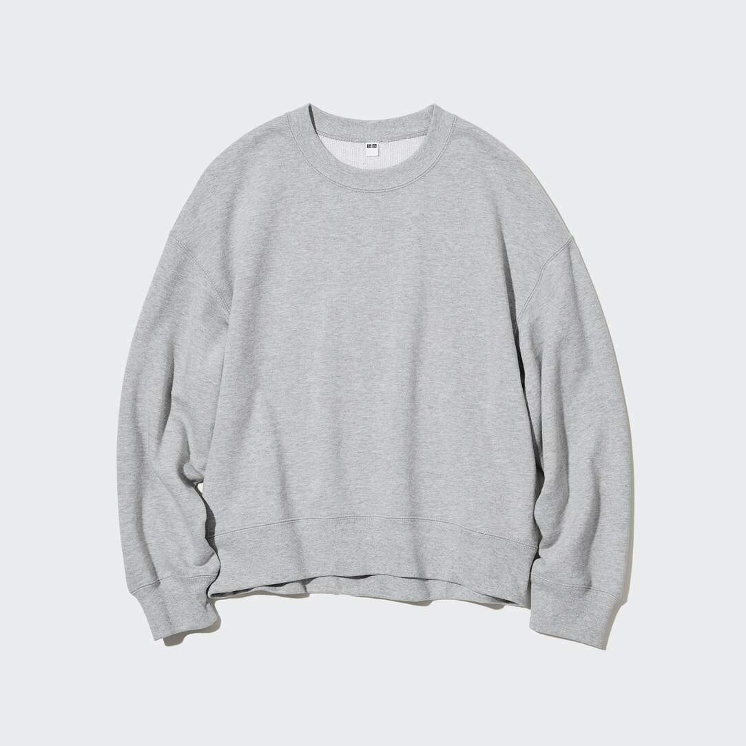 Cotton Crew Neck Sweatshirt | UNIQLO (UK)