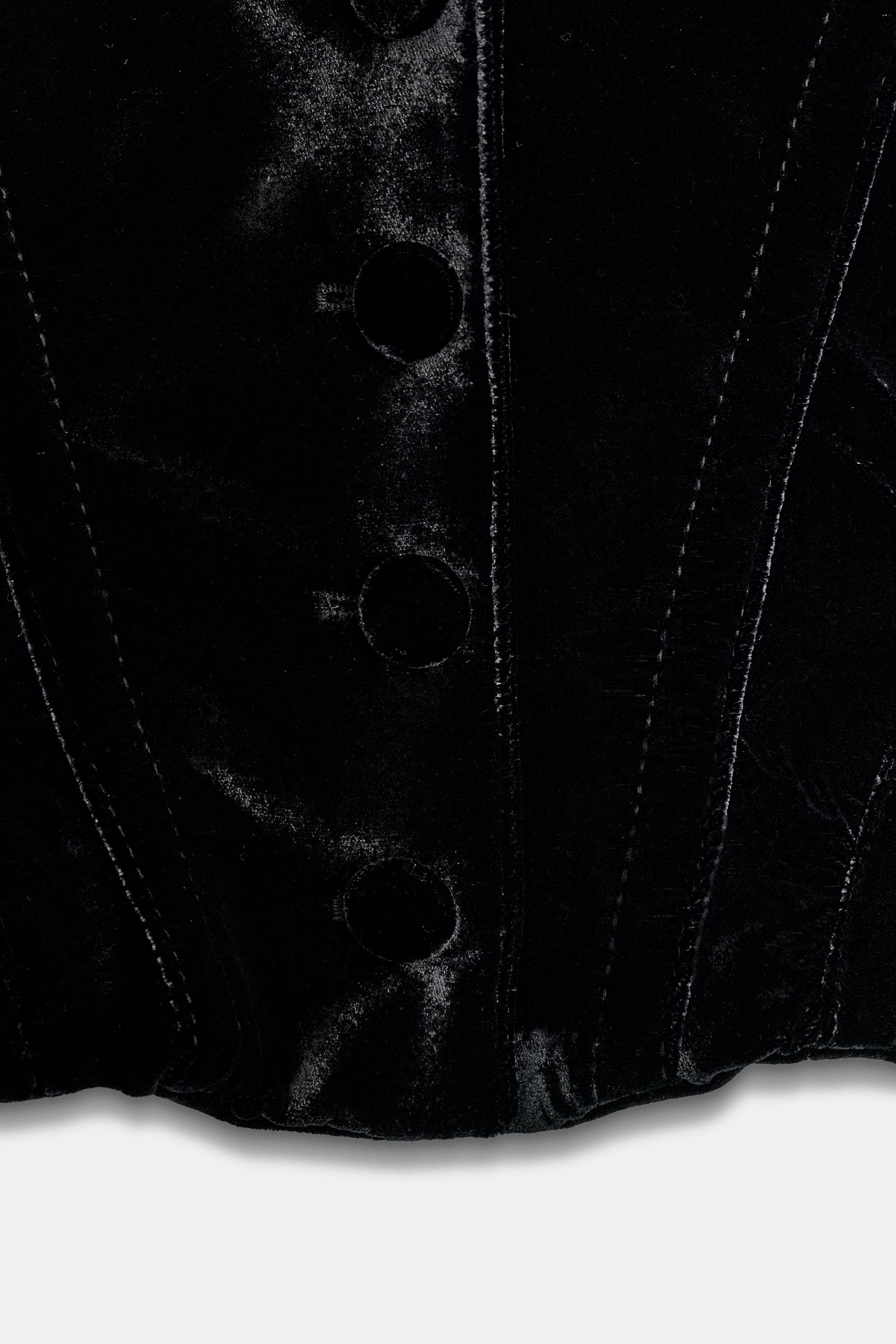 SHORT VELVET BLAZER ZW COLLECTION LIMITED EDITION | Zara US