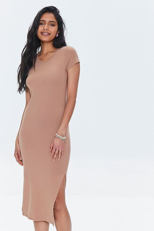 T-Shirt M-Slit Midi Dress | Forever 21 | Forever 21 (US)