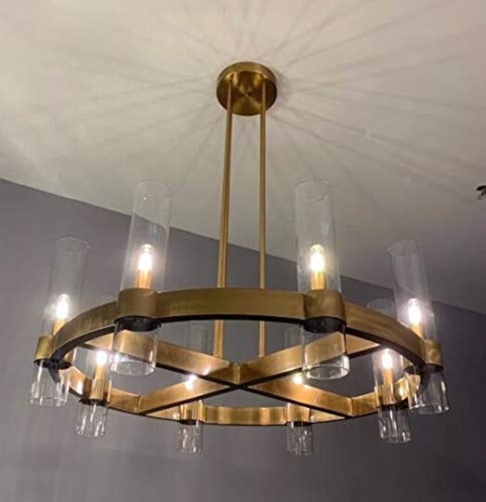 KXA American Loft RH E14 Led Chandelier Gold/Black/Chrome Pendant Chandelier Lighting Foyer Retro... | Amazon (US)