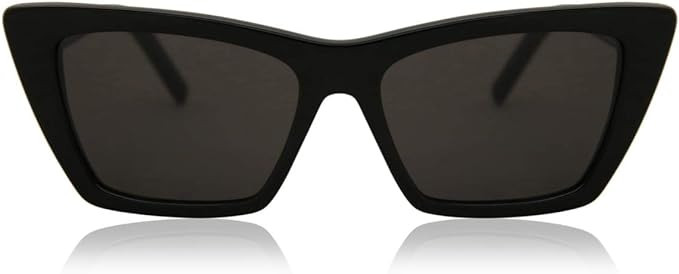 SAINT LAURENT Women's Narrow Cat Eye Sunglasses | Amazon (US)
