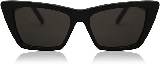 SAINT LAURENT Women's Narrow Cat Eye Sunglasses | Amazon (US)