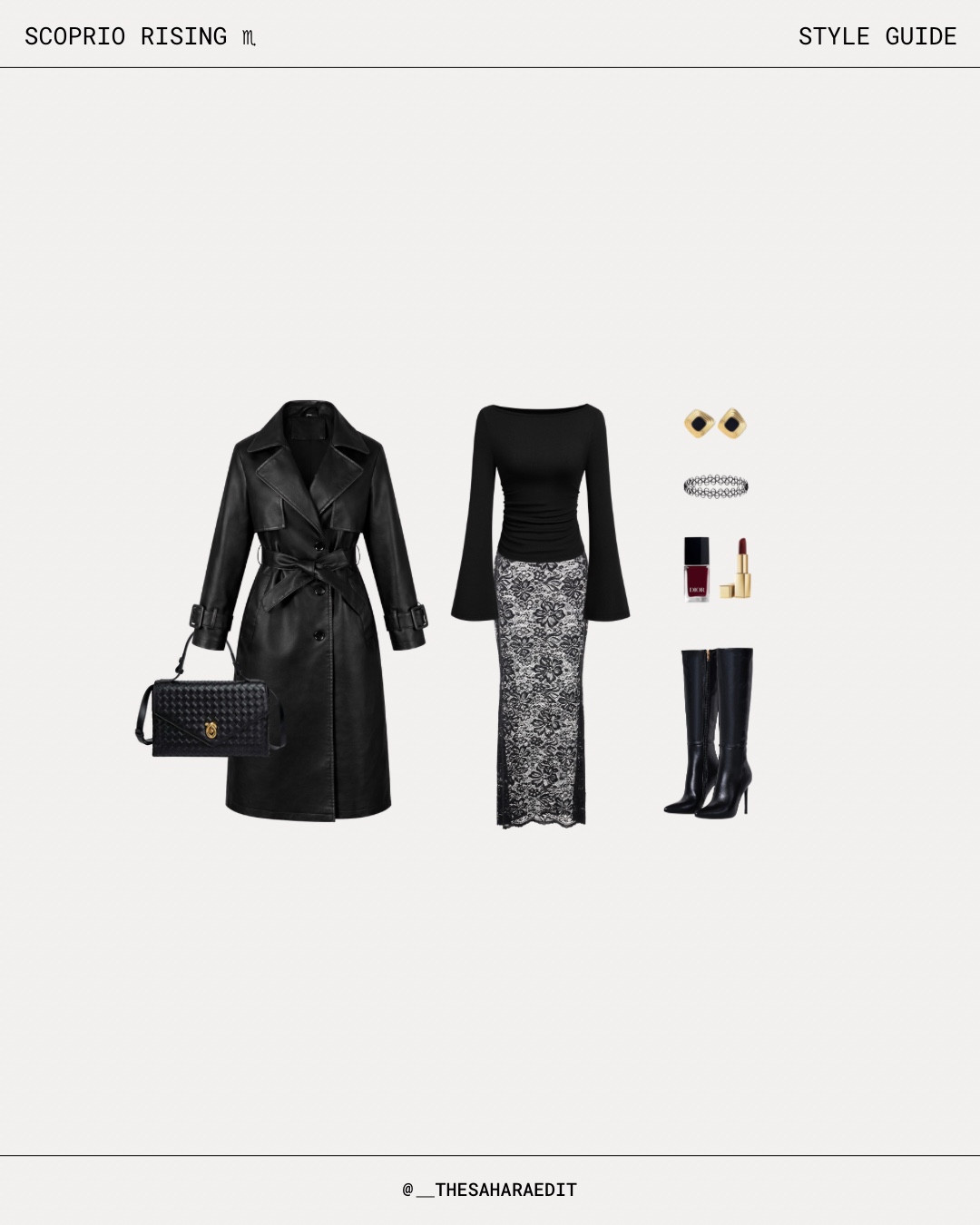 scorpio rising style guide ♏︎ controlled, magnetic, and powerful. ruled by mars + pluto—your style is intentional, commanding, and perception-driven. 

#LTKpartywear #LTKstyletip #LTKdatenight