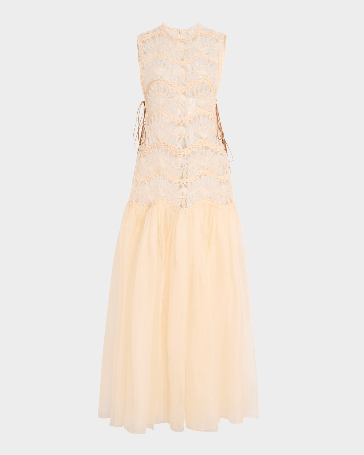 Illuminate Macrame Maxi Dress | Neiman Marcus