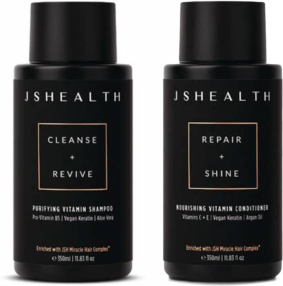 JSHealth Vitamins Shampoo & Conditioner Haircare Bundle - Includes Purifying Keratin Shampoo & No... | Amazon (US)