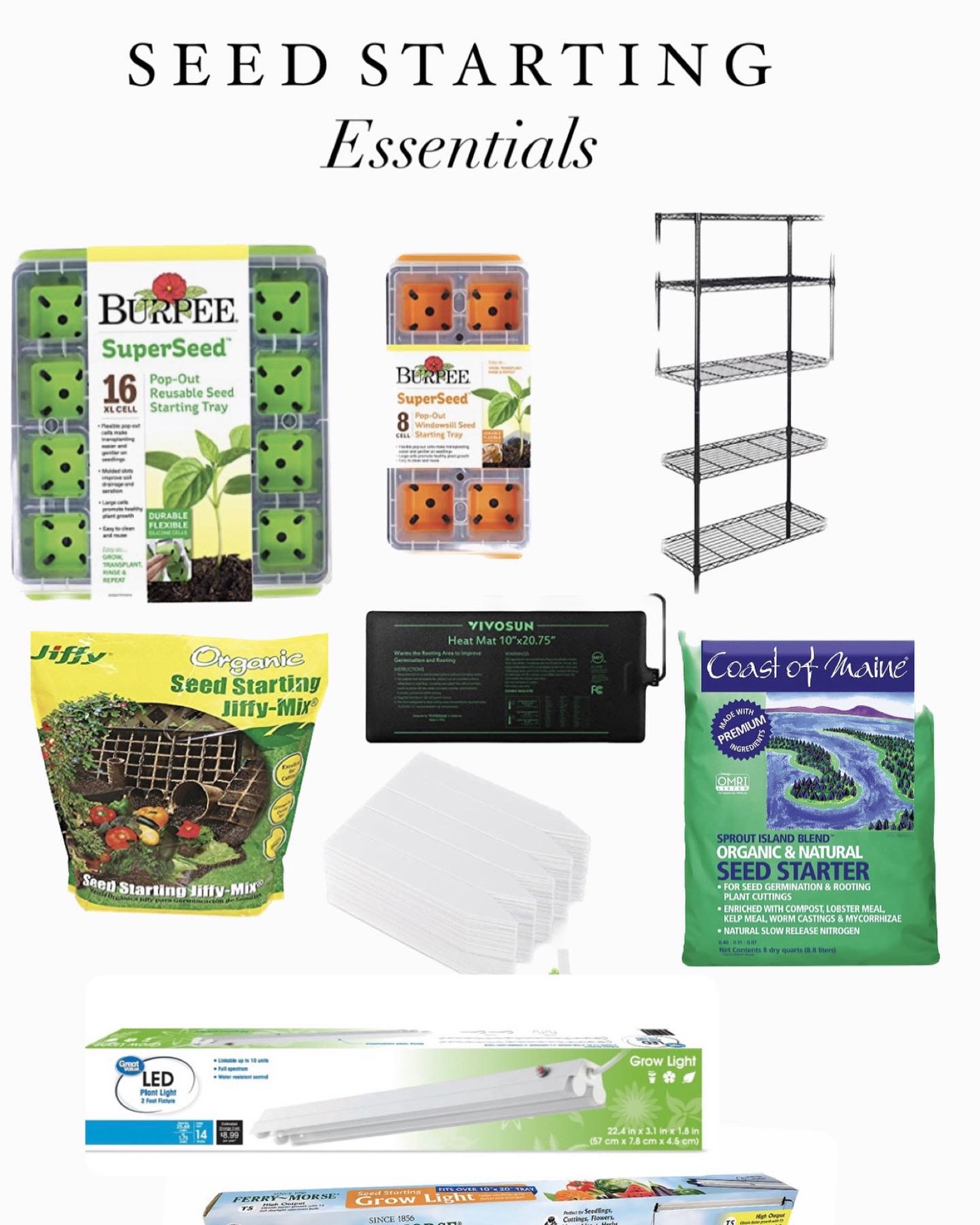 All the basics you need to get started with indoor seeds starting for your summer garden. 

#LTKhome #LTKGiftGuide #LTKfindsunder100
