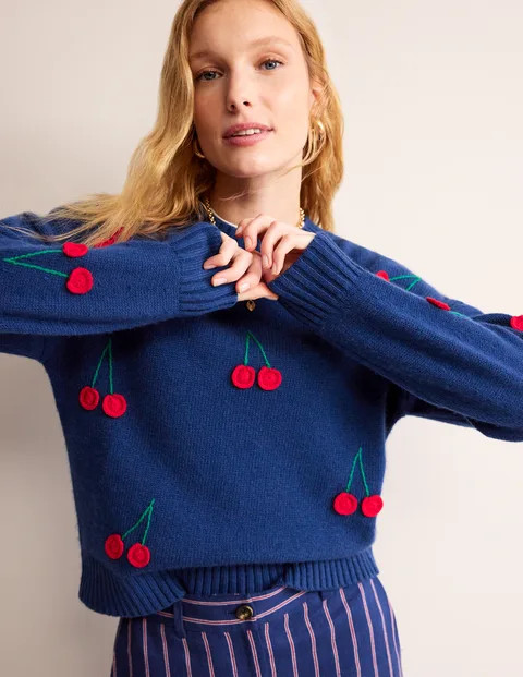 Hand Embroidered Jumper | Boden (UK & IE)