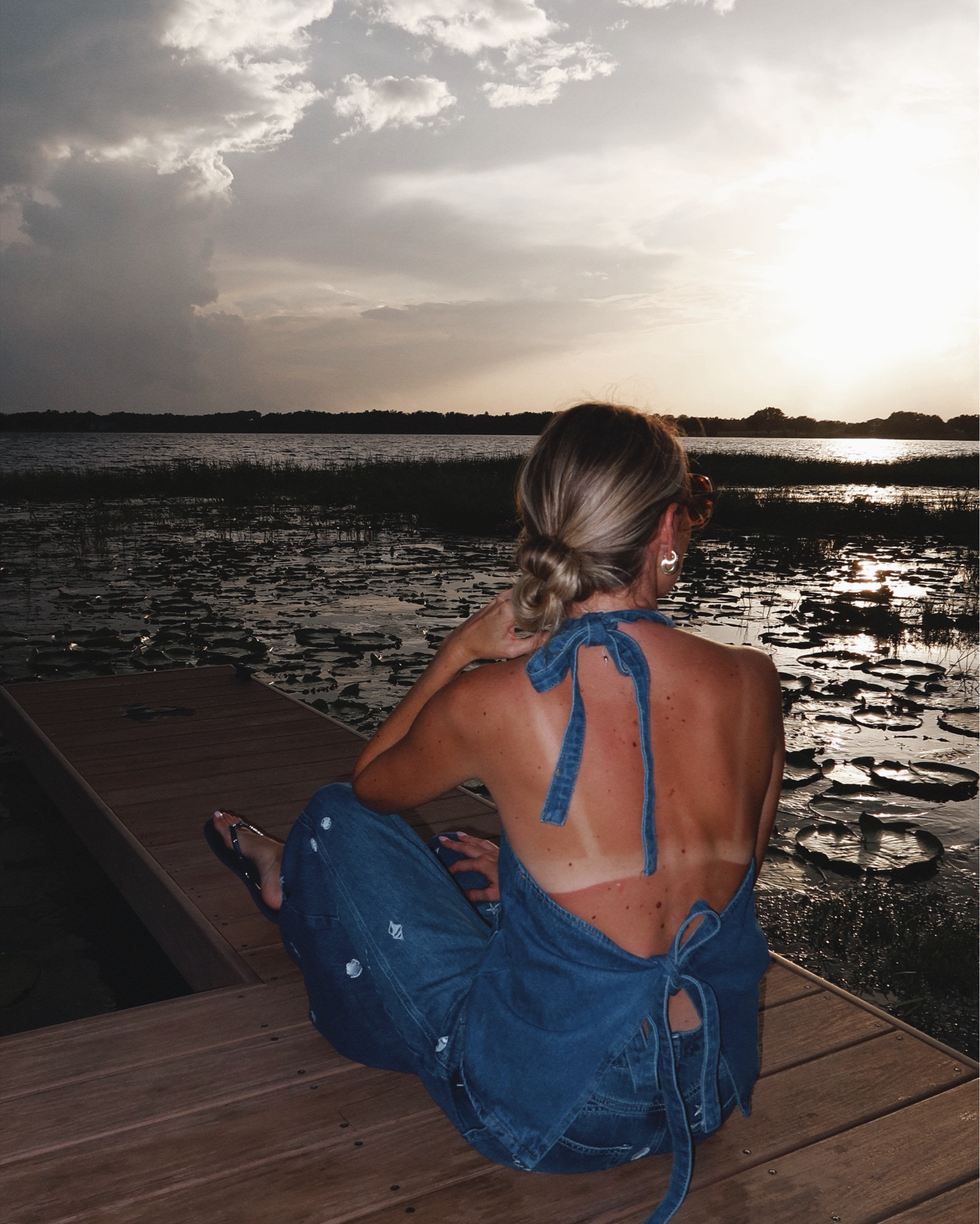 Denim on denim summer outfit. Seashell embroidered baggy barrel jeans halter top, summer style coastal style



#LTKTravel #LTKStyleTip #LTKSummerEdit