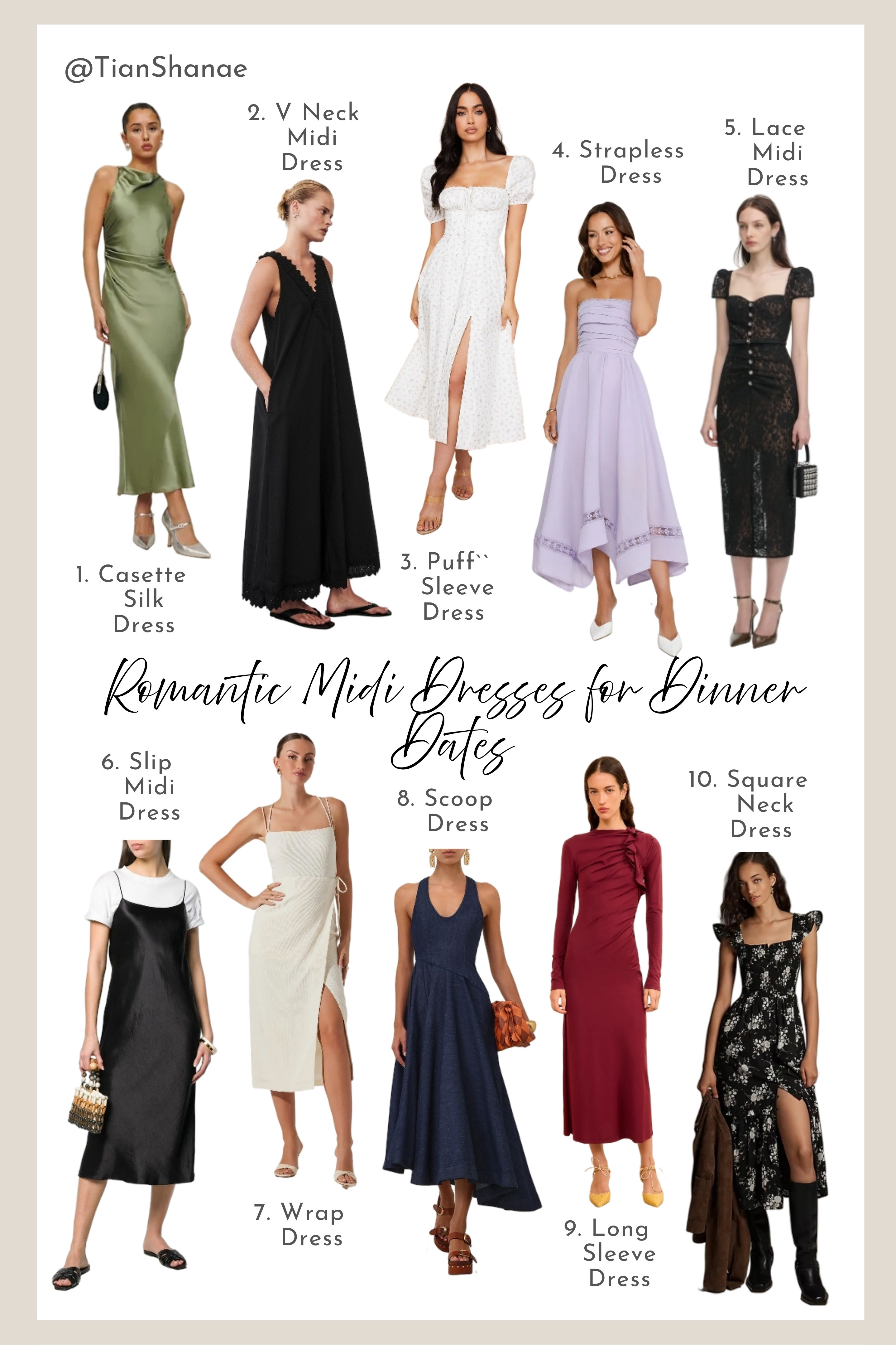 Elevate your next date night with these romantic midi dresses. Designed with flattering silhouettes and elegant details, these pieces are perfect for a memorable dinner outing. Tap to shop these stunning date night looks! #DateNightStyle #MidiDress #RomanticFashion 

 #LTKValentine #LTKgrwm #LTKootd