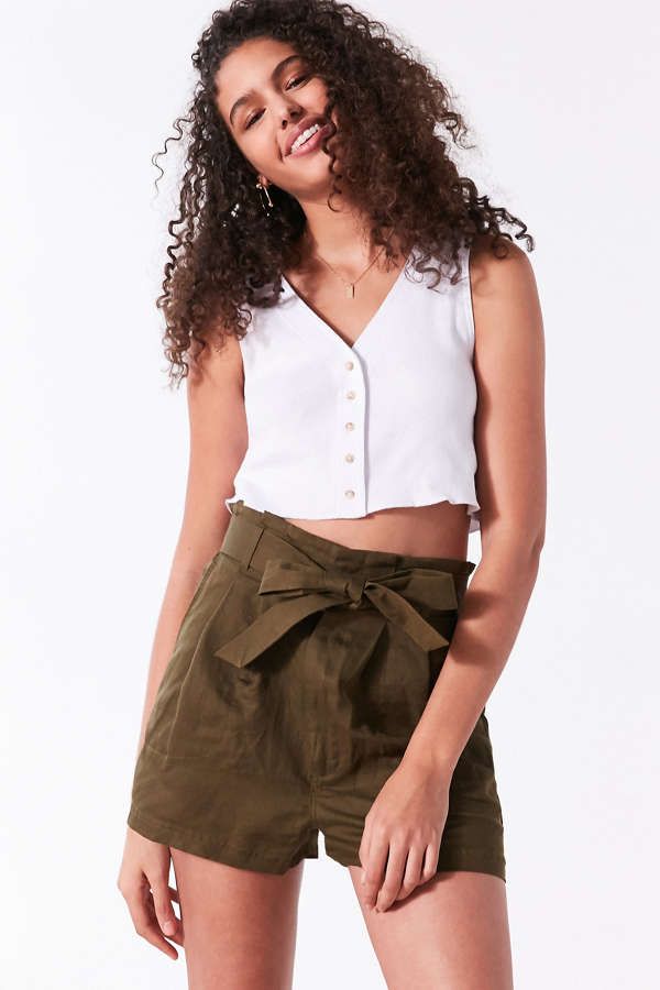 BDG Paperbag High-Rise Short | Urban Outfitters US