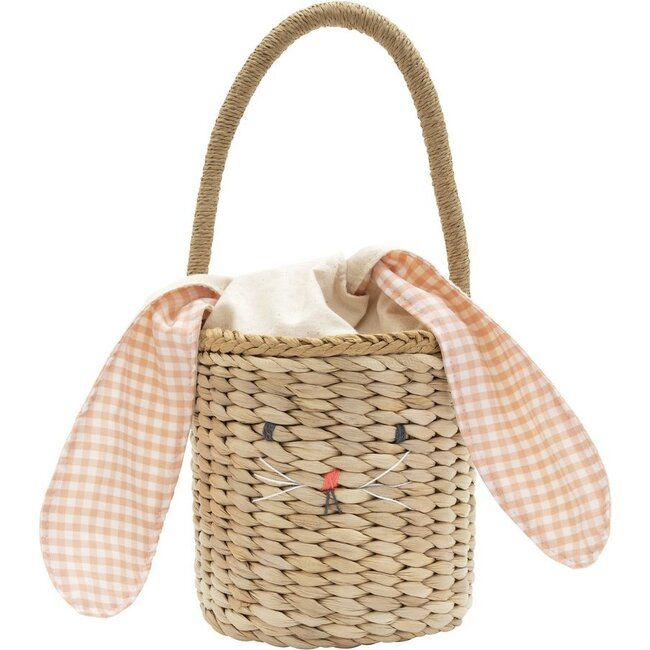 Bunny Woven Straw Bag | Maisonette