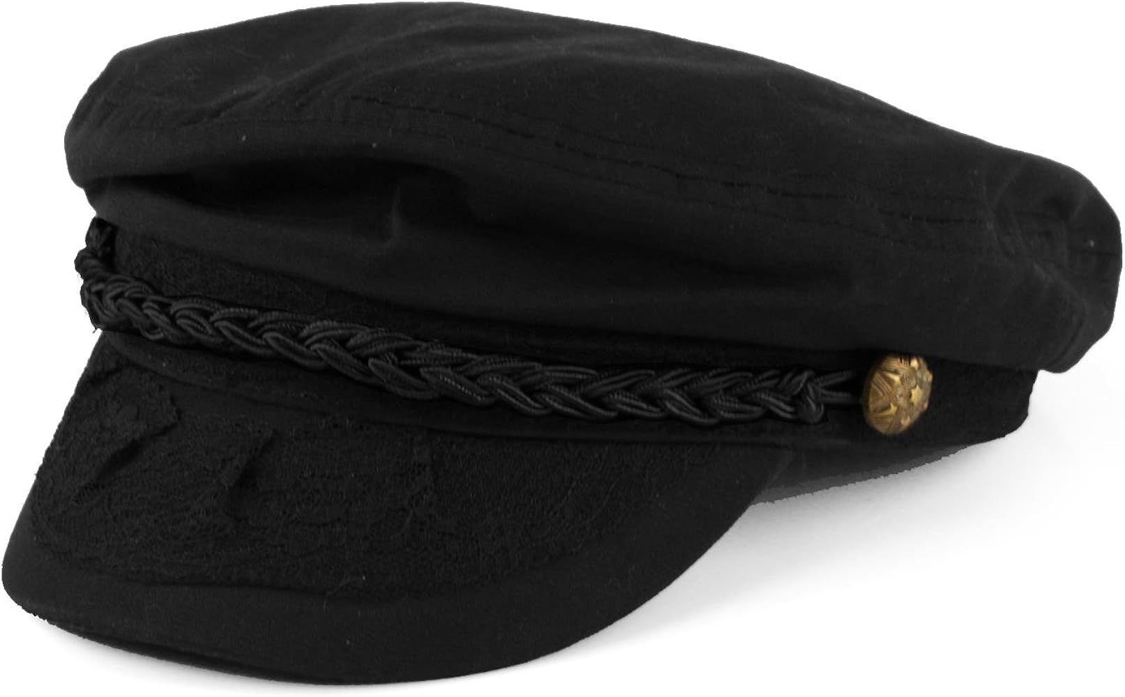 Men's Summer Cotton Greek Fisherman Sailor Fiddler Driver Hat Flat Cap | Amazon (US)