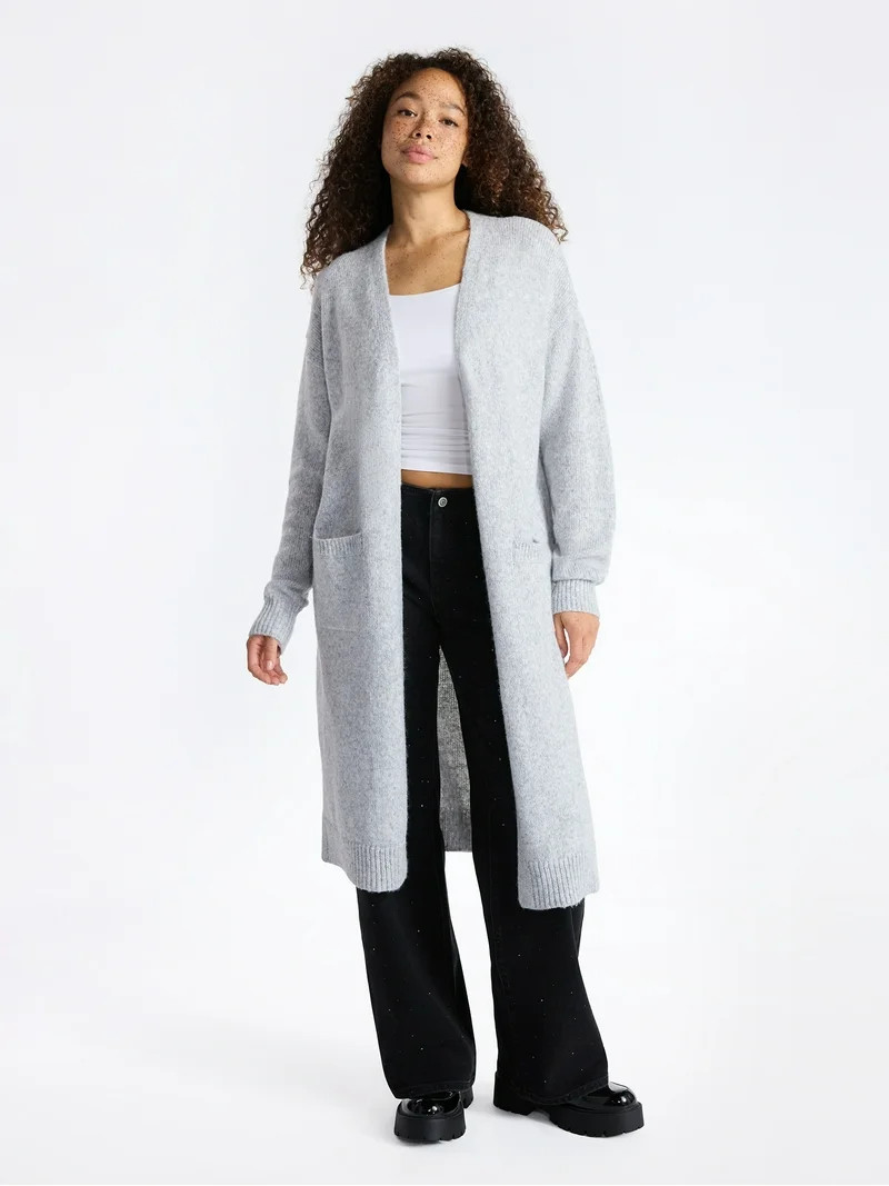 No Boundaries Duster with Pockets, Women’s | Walmart (US)