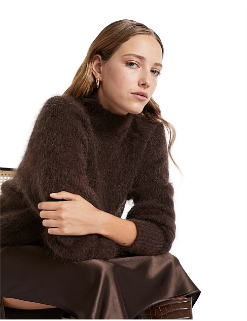 MOHAIR BALLOON SLEEVE KNIT | David Jones (Australia & New Zealand)