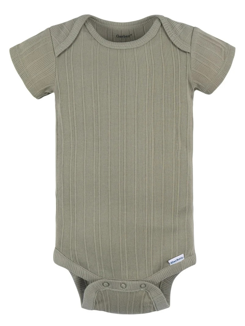 Gerber Baby Neutral Short Sleeve Onesies, 3-Pack, Sizes Newborn - 24 Months | Walmart (US)