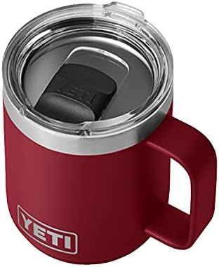 YETI Rambler 10 oz Stackable Mug, Stainless Steel, Vacuum Insulated with Standard Lid, Harvest Re... | Amazon (US)