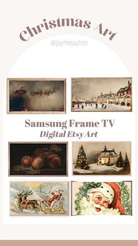 Frame TV Christmas Art Picks! 

#LTKhome #LTKSeasonal #LTKHoliday