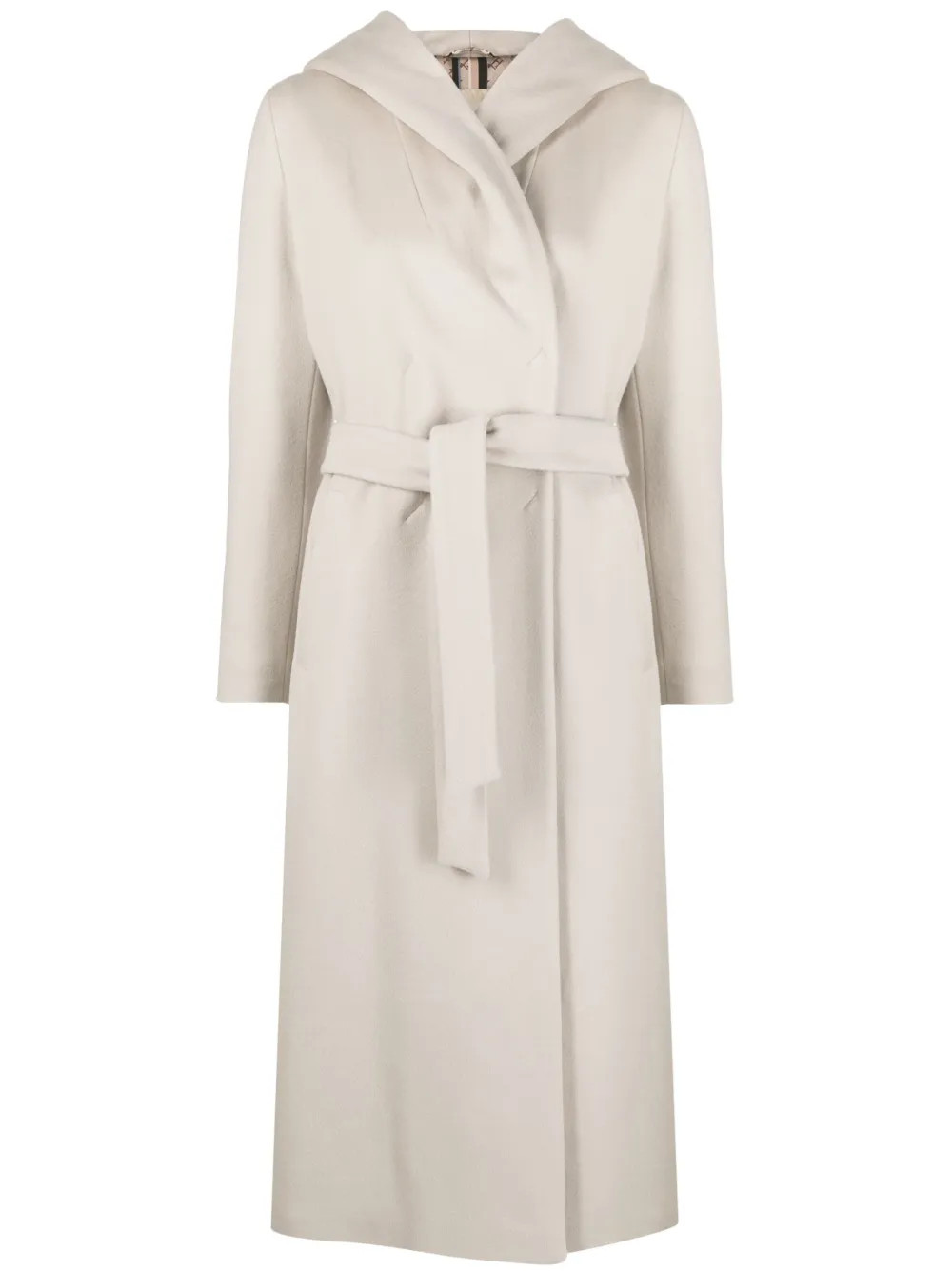 hooded virgin-wool coat | Farfetch Global