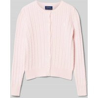 Polo Ralph Lauren Teens Cardigan mit Logo-Stitching in Rosa, Größe M | Peek & Cloppenburg* Düsseldorf DE