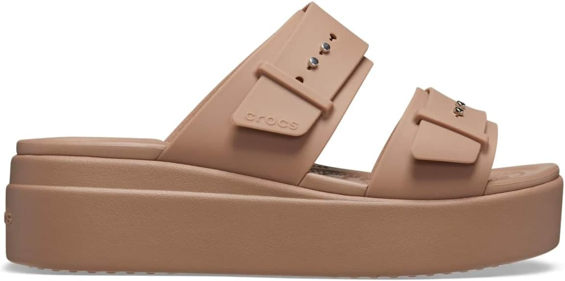 Crocs Women's Brooklyn Buckle Low Wedges | Amazon (US)